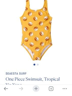 Kids Yellow One-Piece Swimsuit